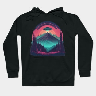 UFO Chronicles Podcast - UFO Glitch Artwork V6 Hoodie